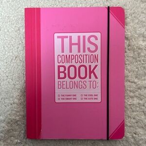 Knock Knock "Composition Book" Lined Page Notebook